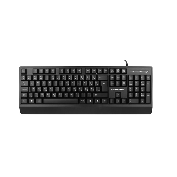 SILVERLINE gamer vezetékes billentyűzet, RGB világítás, HU (KB102)