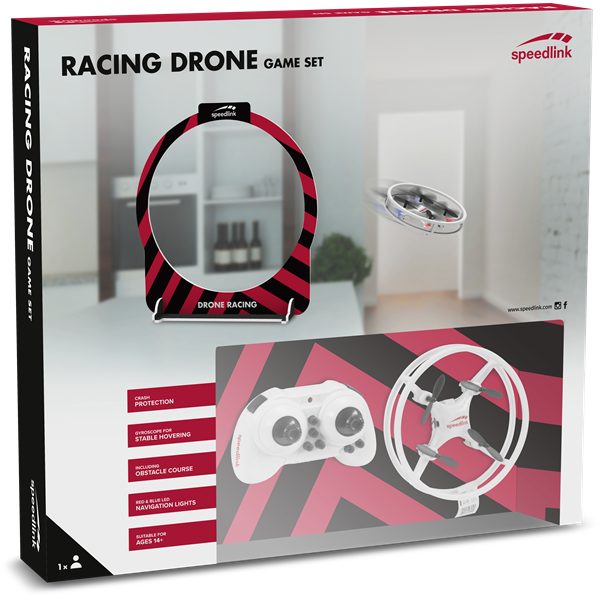 SPEEDLINK Drón kiegészítő szett, RACING DRONE Game Set, white (SL-920002-WE)