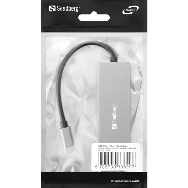 Sandberg USB-C 5in1 Travel Dock Saver (336-99)