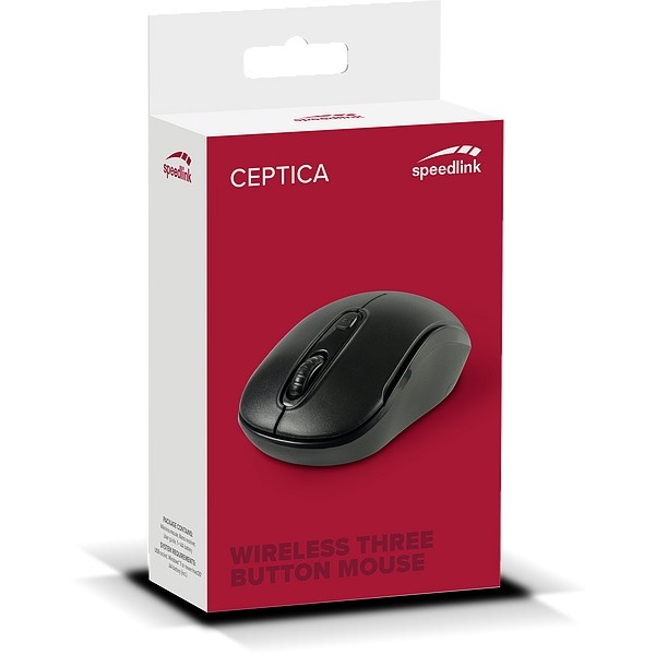 SPEEDLINK SL-630013-BKBK CEPTICA vezeték nélküli egér, fekete (SL-630013-BKBK)