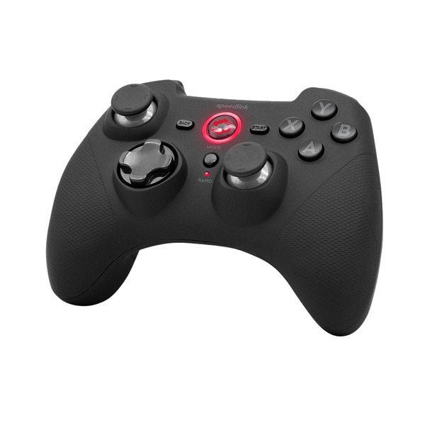 Speedlink SL-650110-BK RAIT Gamepad, vezetéknélküli - PC/PS3/Switch, fekete (SL-650110-BK)