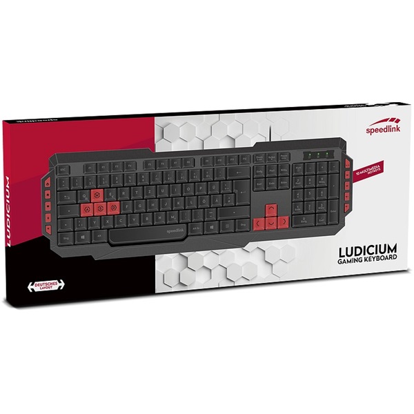 Speedlink SL-670009-BK-HU LUDICIUM Gaming billentyűzet fekete