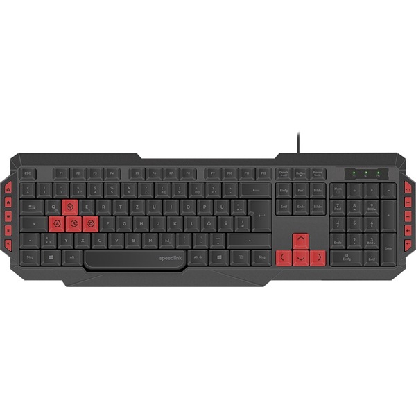 Speedlink SL-670009-BK-HU LUDICIUM Gaming billentyűzet fekete