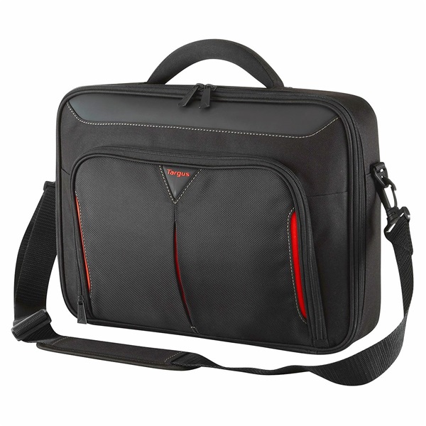 TARGUS Notebook táska Briefcase / Classic 14" Clamshell Case - Black/Red (CN414EU)