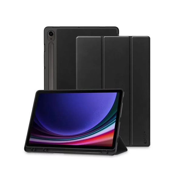 Tech-Protect tablet tok (Smart Case Pen) - Samsung Galaxy Tab S9FE/S10FE/S10LITE 10.9 - fekete - ECO (TP606225)