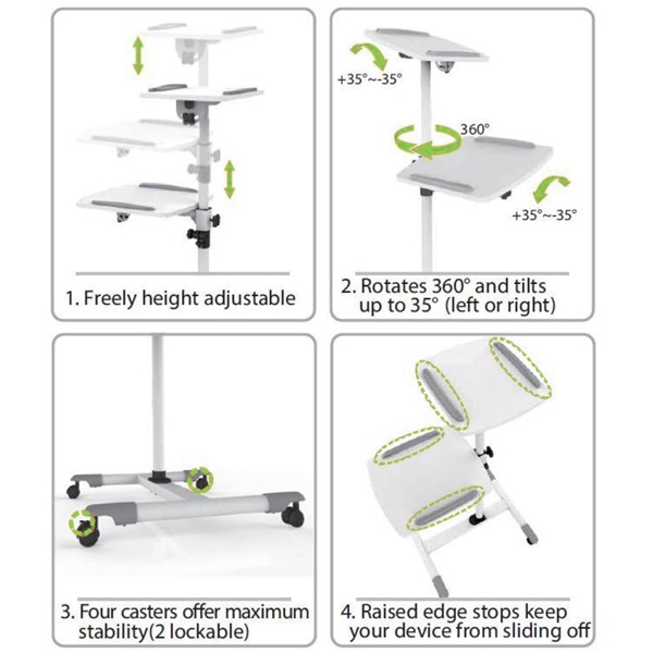 TECHLY ICA-TB TPM-6  laptop / projektor állvány (ICA-TB TPM-6)