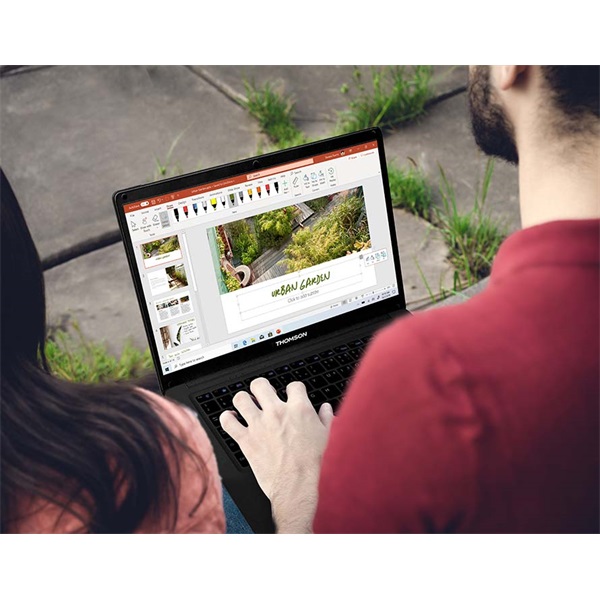 THOMSON NEO 14.1" HD, Intel® Celeron™ N4020, 4GB, 128GB SSD, Windows 11 HOME S+ MICROSOFT 365, Black (HUN14C-4BK128)