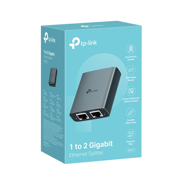 TP-LINK Gigabit Ethernet Splitter 2in1, EH210 (EH210)
