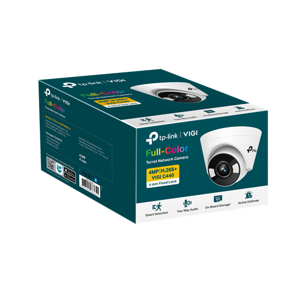 TP-LINK IP Kamera beltéri éjjellátó 4 Megapixel, 2.8mm Objektív, VIGI C440(2.8MM) (VIGI C440(2.8MM))