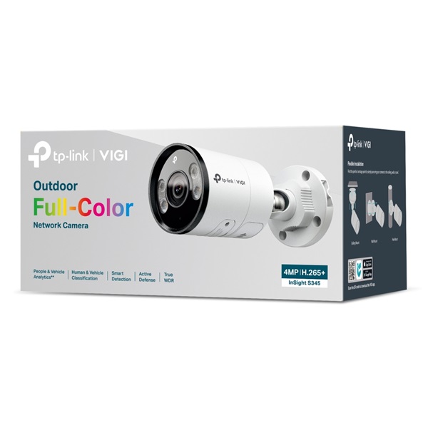 TP-LINK IP Kamera kültéri színes éjjellátó 4 Megapixel, 4mm Objektív, INSIGHT S345(4MM) (INSIGHT S345(4MM))