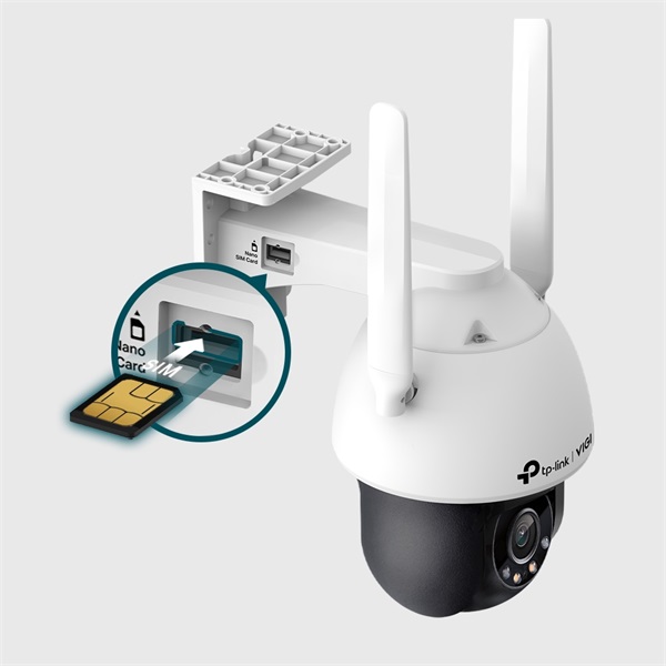 TP-LINK IP & Wi-Fi-s Kamera kültéri éjjellátó 4 Megapixel, 4mm Objektív 3G/4G SIM slot, VIGI C540-4G(4MM) (VIGI C540-4G(4MM))