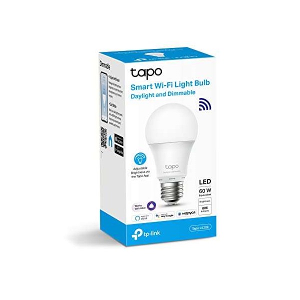 TP-LINK LED Izzó Wi-Fi-s, E27, tompítható fénnyel, TAPO L520E (TAPO L520E)