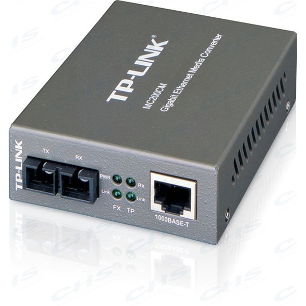 TP-LINK Optikai Media Konverter 1000(réz)-1000FX(SC) Multi mód, MC200CM (MC200CM)