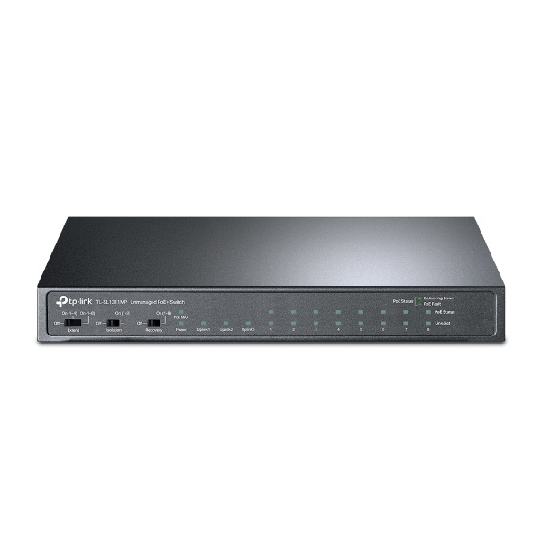 TP-LINK Switch 8x100Mbps (8xPOE+) + 2x1000Mbps + 1xGigabit SFP, TL-SL1311MP (TL-SL1311MP)