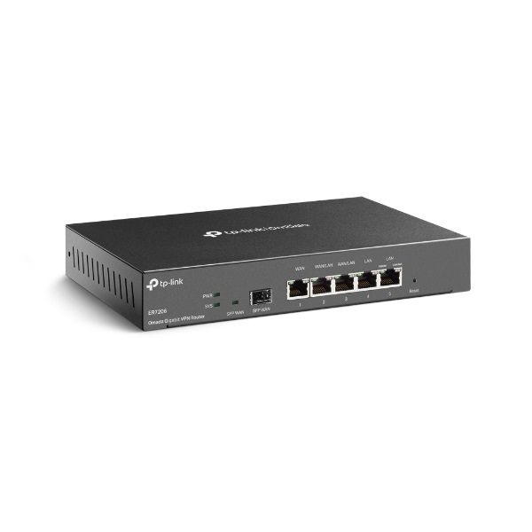 TP-LINK Vezetékes VPN Router 1xWAN(1000Mbps) + 1xSFP WAN(1000Mbps) + 4xLAN(1000Mbps), ER7206 (ER7206)