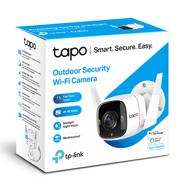 TP-LINK Wireless Kamera Cloud kültéri éjjellátó, TAPO C320WS (TAPO C320WS)