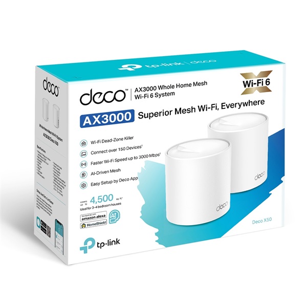 TP-LINK Wireless Mesh Networking system AX3000 DECO X50 (2-PACK) (DECO X50(2-PACK))