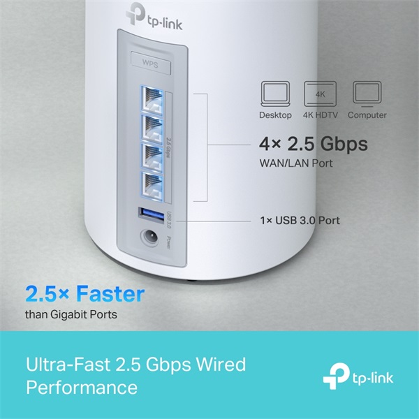 TP-LINK Wireless Mesh Networking system BE9300 Wi-Fi 7 DECO BE65(3-PACK) (DECO BE65(3-PACK))