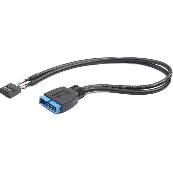 USB 2.0 9 pin -> USB 3.0 19 pin adapter kábel
