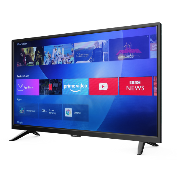 VIVAX SMART LED Android TV 32" TV-32S61T2S2SM, 1366x768, 5ms, 3000:1, 220cd/m2, 3xHDMI/D-Sub/2xUSB/CI+/WiFi, DVB-T2/C/S2 (VIVAX TV-32S61T2S2SM )