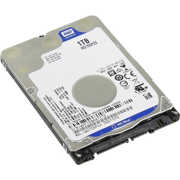 WESTERN DIGITAL 2.5" HDD SATA-III 1TB 5400rpm 128MB Cache SCORPIO 7mm (WD10SPZX)