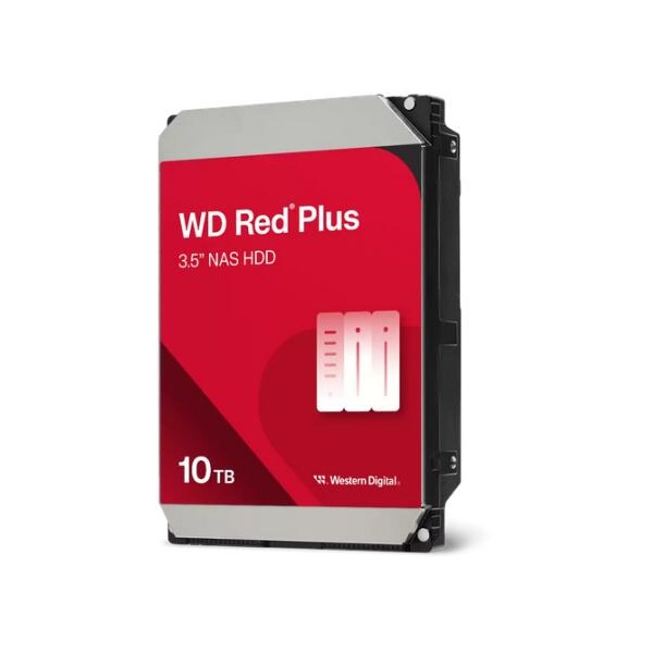 WESTERN DIGITAL 3.5" HDD SATA-III 10TB 7200rpm 512MB Cache, CAVIAR Red Plus (WD100EFGX)