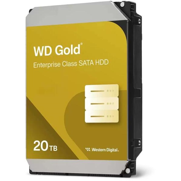 WESTERN DIGITAL 3.5" HDD SATA-III 20TB 7200rpm 512MB Cache, CAVIAR Gold (WD203KRYZ)