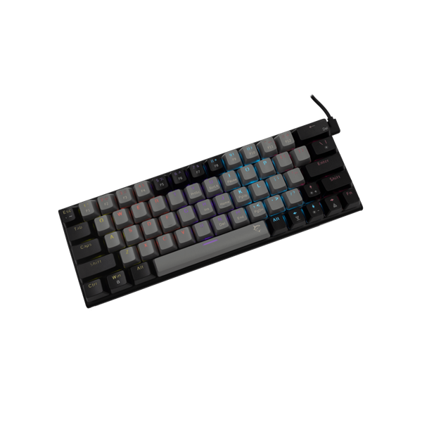 WHITE SHARK WAKIZASHI-2/G-B/R-HU, GK-002713V2/G-B/R-HU szürke/fekete, magyar, mechanikus gamer billentyűzet (WS GK-002713V2-G-B/R-HU)