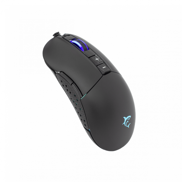 WHITE SHARK ARTHUR (GM-9005) gamer egér, 9D, fekete, 10000 dpi, RGB (GM-9005)