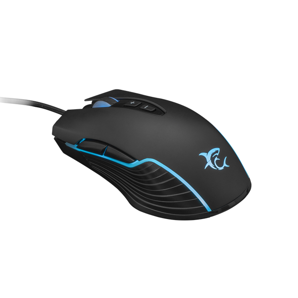 WHITE SHARK GM-5003 AZARAH gaming egér, fekete, 6400dpi (WS GM-5003)
