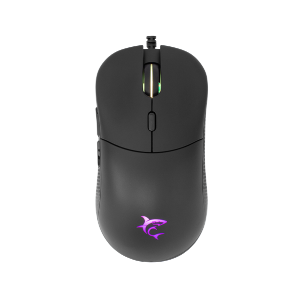 WHITE SHARK BAGDEMAGUS-B, GM-5010B gamer egér, 6D, fekete, 7200 dpi, RGB (WS GM-5010B)