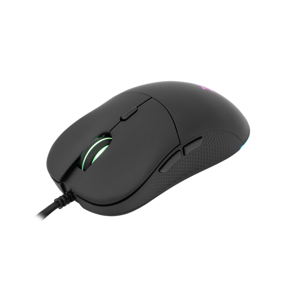 WHITE SHARK BAGDEMAGUS-B, GM-5010B gamer egér, 6D, fekete, 7200 dpi, RGB (WS GM-5010B)