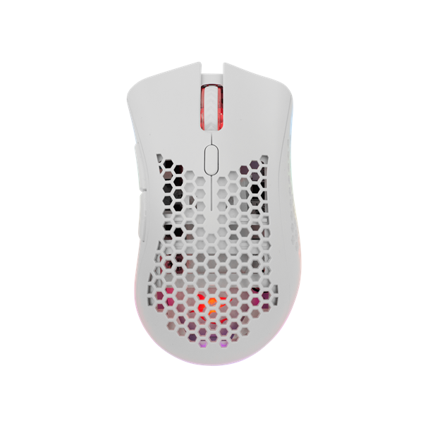 WHITE SHARK LIONEL-W, WGM-5012W vezeték nélküli gamer egér, fehér, 10000 dpi (WS WGM-5012W)
