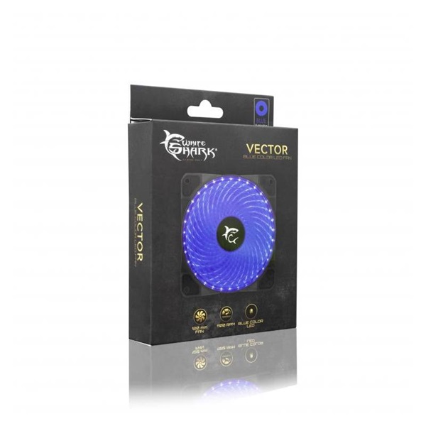 WHITE SHARK VECTOR Ventilátor 12 cm (GCF-12025-3-L)