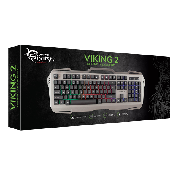 White Shark VIKING -2 membrános gamer billentyűzet (magyar) (GK-1924HU)