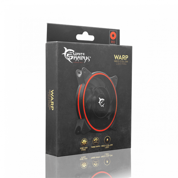 WHITE SHARK WARP Ventilátor 12 cm (GCF-1250-03B-R)