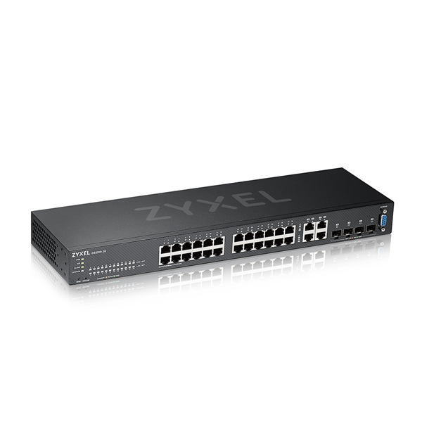 ZYXEL Switch 24x1000Mbps + 4xGigabit kombó SFP, Menedzselhető Rackes, GS2220-28-EU0101F (GS2220-28-EU0101F)