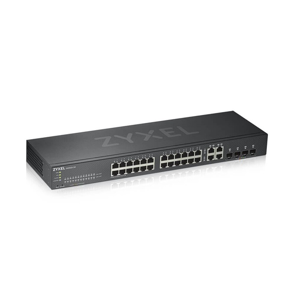 ZYXEL Switch 24x1000Mbps + 4xGigabit kombó SFP+, Fémházas Menedzselhető, Rackes (24xGbE port), GS1920-24V2-EU0101F (GS1920-24V2-EU0101F)