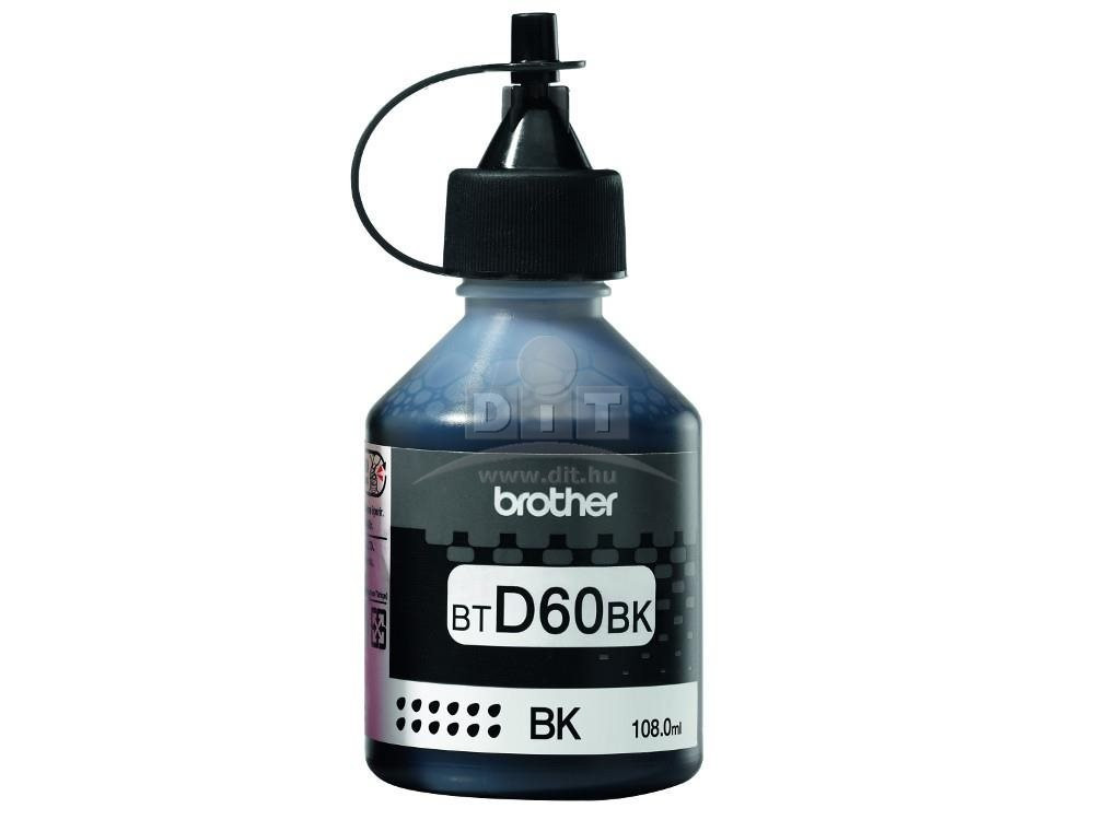 Brother BTD60BK Tintatartály Black 108 ml 7.500 oldal kapacitás (BTD60BK)