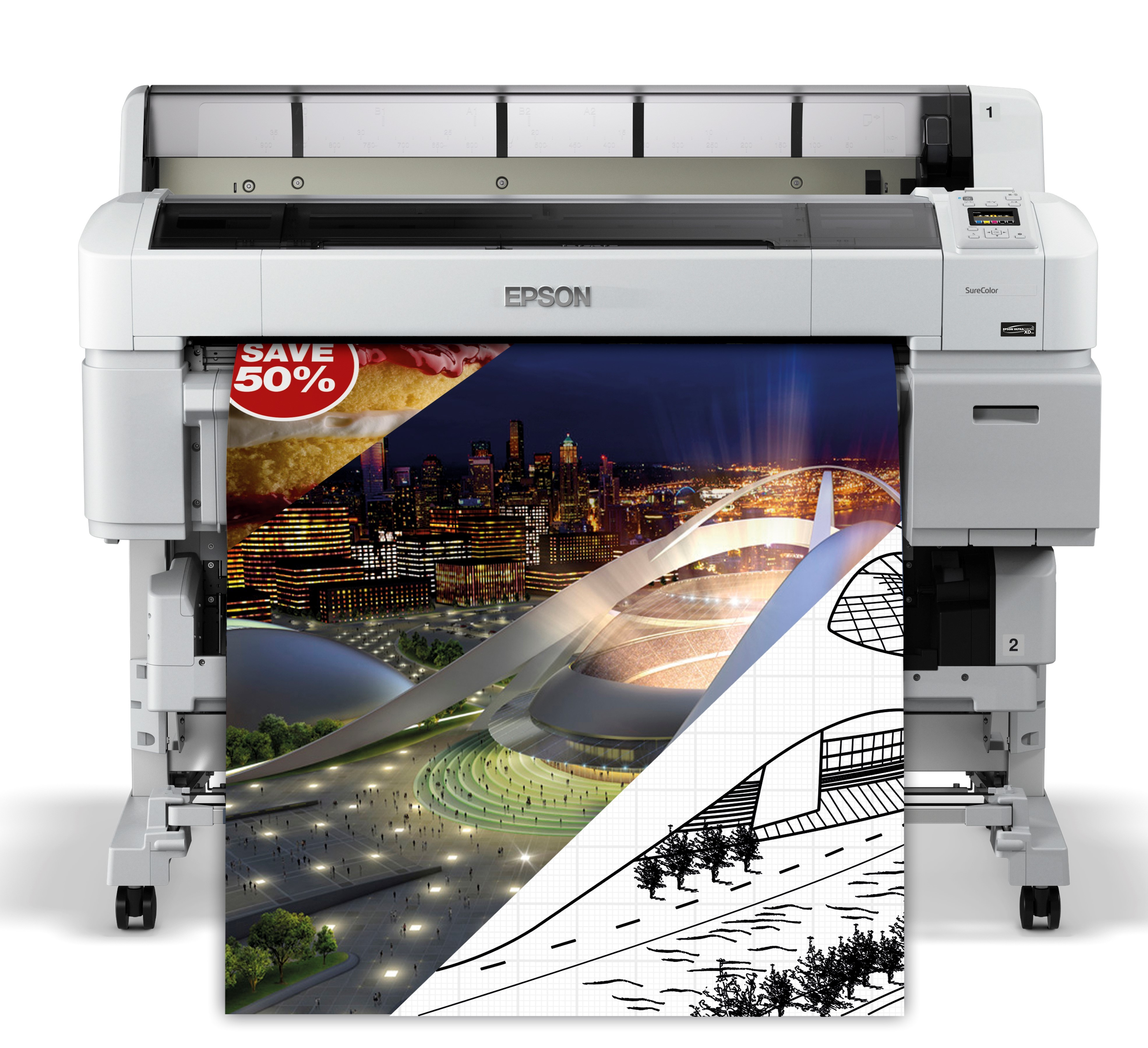 Epson SureColor SC-T5200 A0 CAD Nyomtató /36/ állvánnyal (C11CD67301A0)