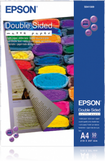 Epson matt kétoldalas fotópapír (A4, 50 lap, 178g) (C13S041569)