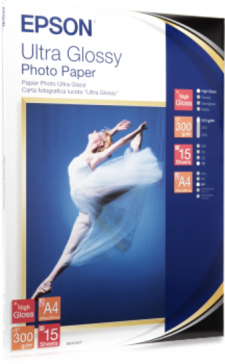 Epson ultra fényes fotópapír (A4, 15 lap, 300g) (C13S041927)