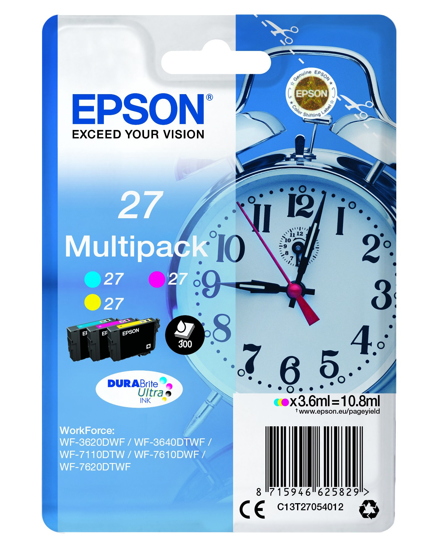 Epson T2705 Tintapatron MultiPack 10,8ml No.27 (C13T27054012)