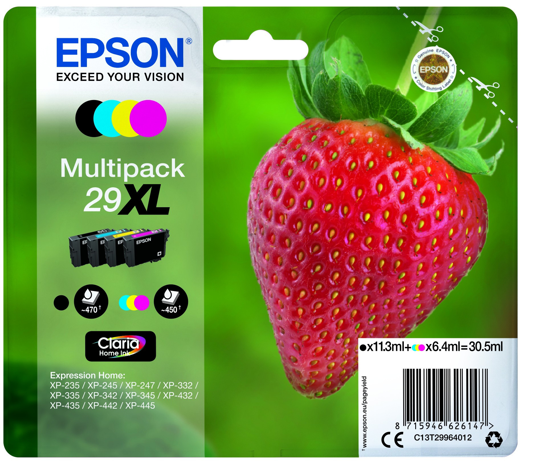 Epson T2996 Tintapatron Multipack 30,5ml No.29XL (C13T29964012)