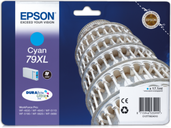 Epson T7902 Tintapatron Cyan 17,1ml No.79XL (C13T79024010)