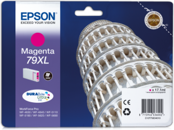 Epson T7903 Tintapatron Magenta 17,1ml No.79XL (C13T79034010)