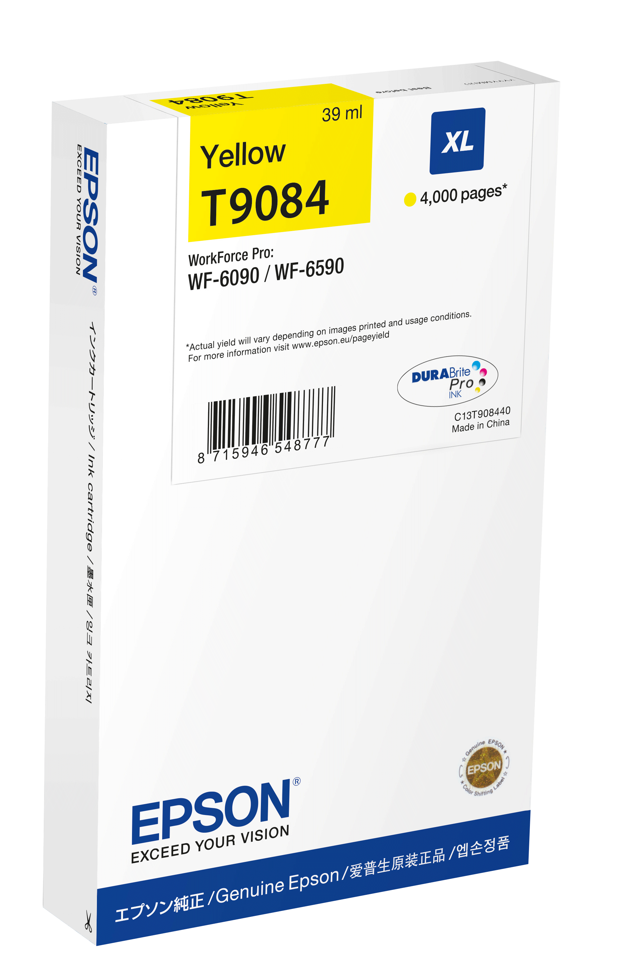 Epson T9084 Patron Yellow 4K /o/ (C13T90844N)