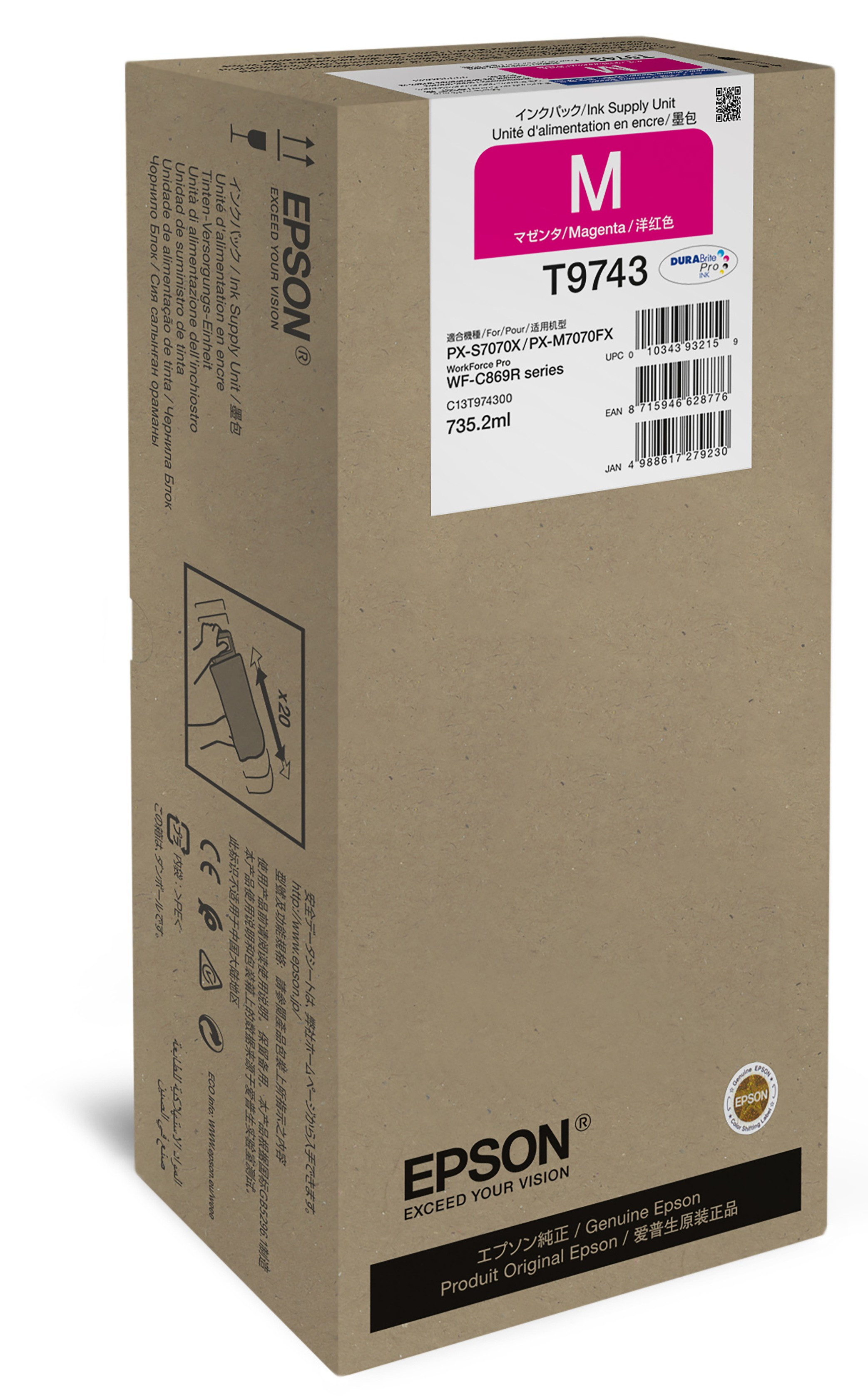 Epson T9743 Patron Magenta 84K /o/ (C13T97430N)