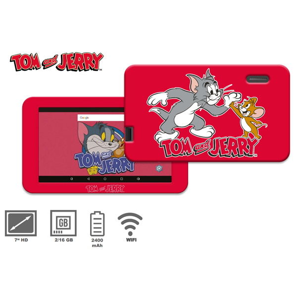 eSTAR 7“ TOM and JERRY HERO kids Tablet (7"/Rockchip3326/16GB/2GB/2400mAh/WiFi) (5297399421102)