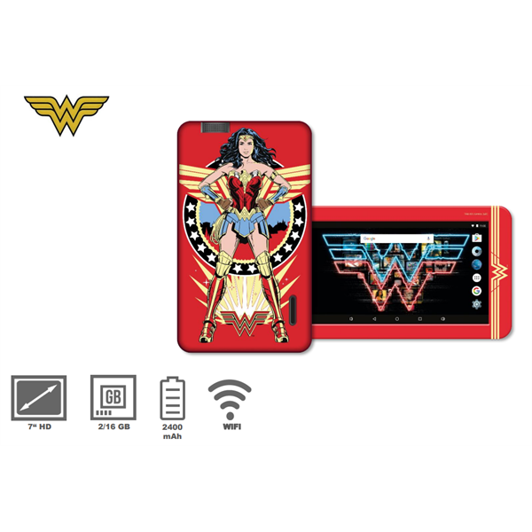 eSTAR 7“ Wonder Woman HERO Kids Tablet (7"/Rockchip3326/16GB/2GB/2400mAh/WiFi) (5297399421003)